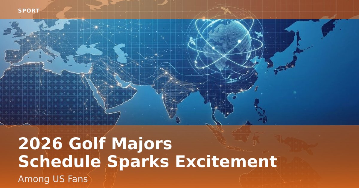 2026 Golf Majors Schedule Sparks Excitement Among US Fans