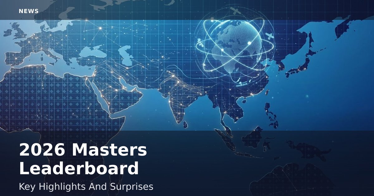 2026 Masters Leaderboard: Key Highlights And Surprises