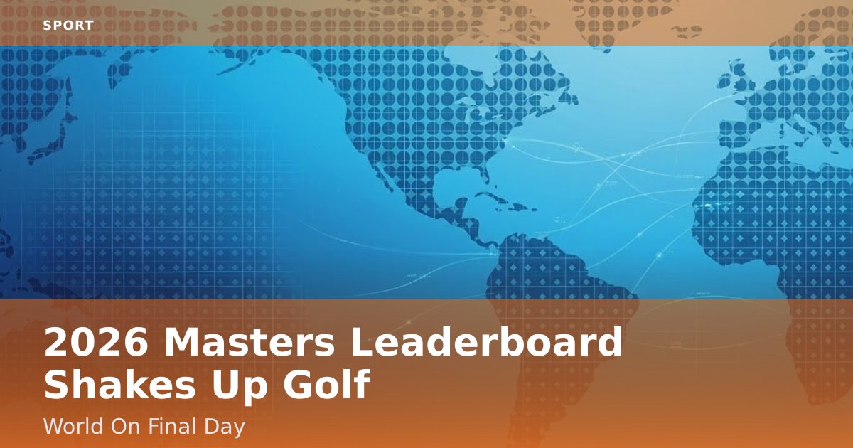 2026 Masters Leaderboard Shakes Up Golf World On Final Day