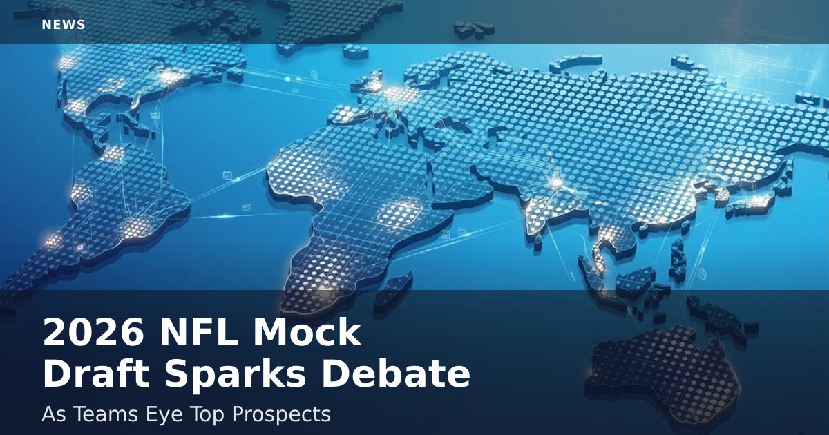 2026 NFL Mock Draft Sparks Debate As Teams Eye Top Prospects