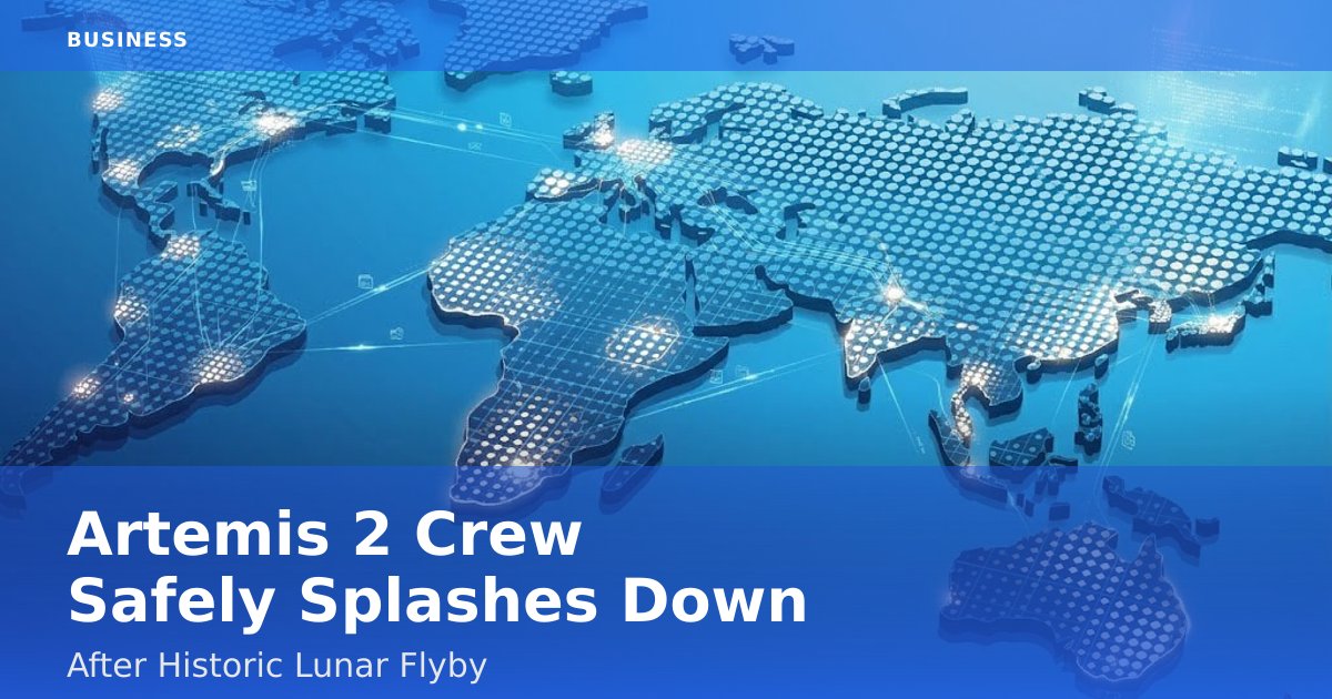Artemis 2 Crew Safely Splashes Down After Historic Lunar Flyby