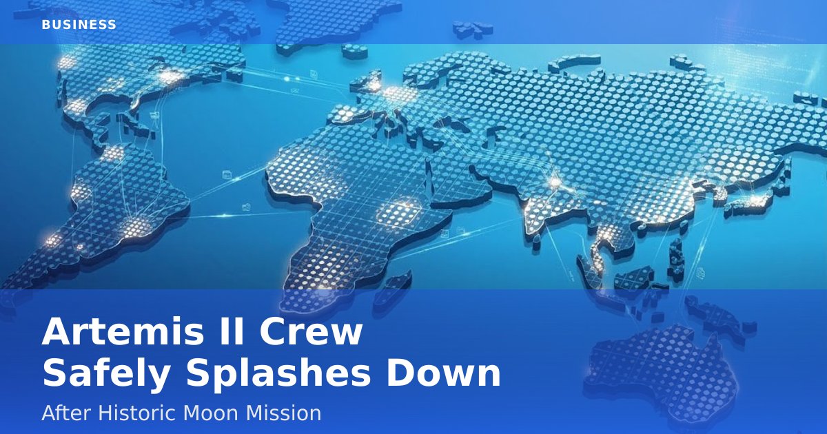 Artemis II Crew Safely Splashes Down After Historic Moon Mission