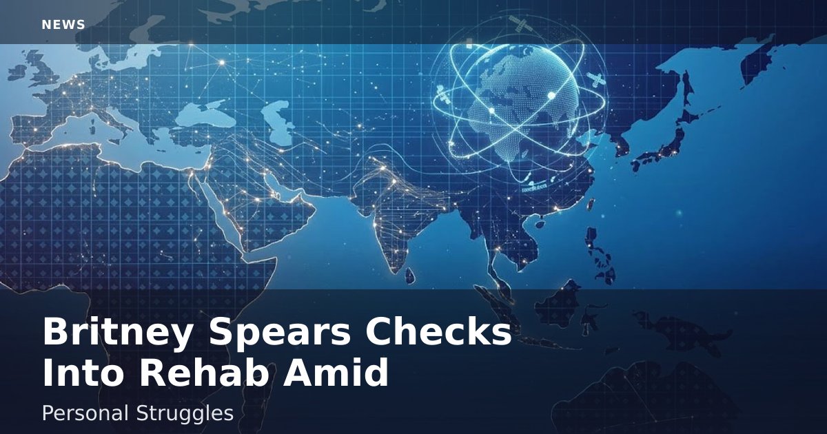 Britney Spears Checks Into Rehab Amid Personal Struggles