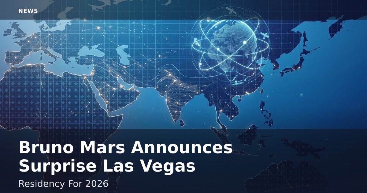 Bruno Mars Announces Surprise Las Vegas Residency For 2026