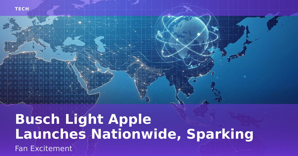 Busch Light Apple Launches Nationwide, Sparking Fan Excitement