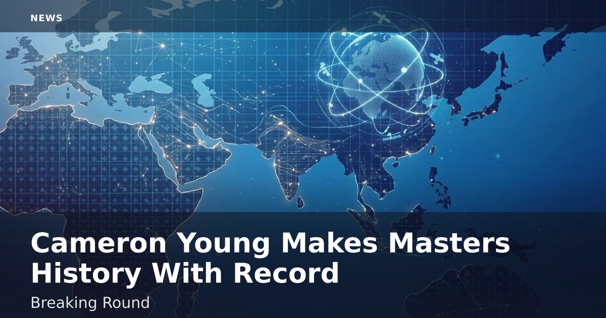 Cameron Young Makes Masters History With Record-Breaking Round