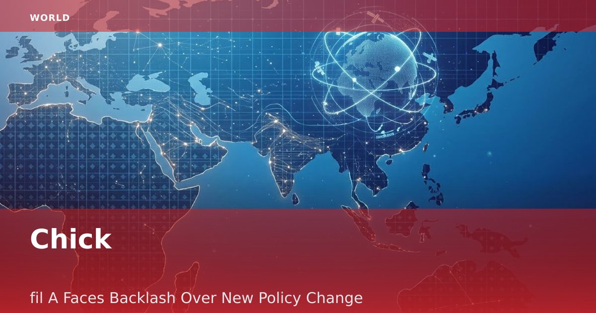 Chick-fil-A Faces Backlash Over New Policy Change