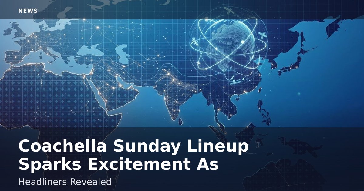 Coachella Sunday Lineup Sparks Excitement As Headliners Revealed