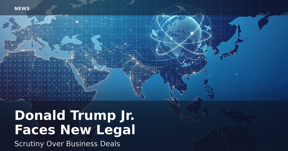 Donald Trump Jr. Faces New Legal Scrutiny Over Business Deals