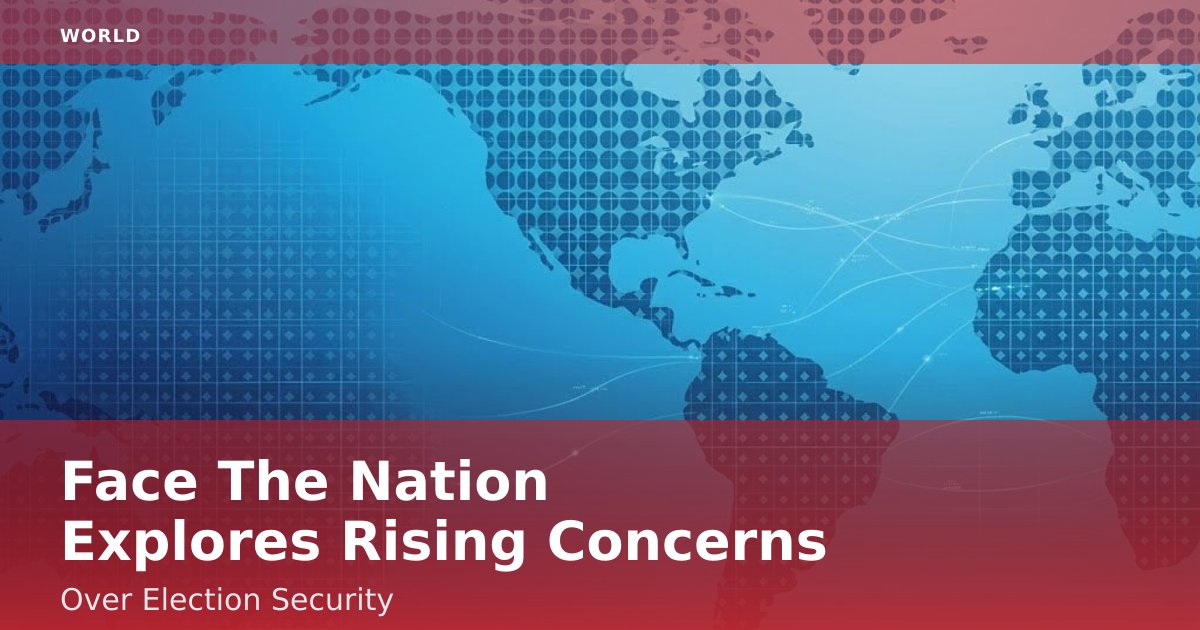 Face The Nation Explores Rising Concerns Over Election Security