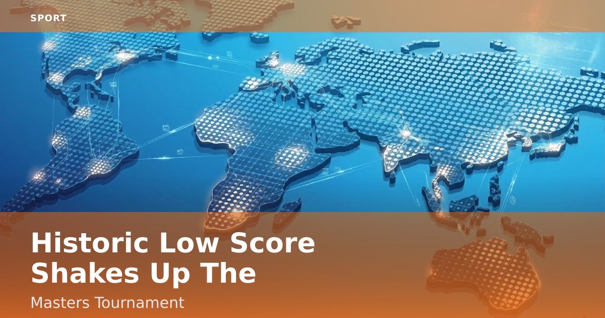 Historic Low Score Shakes Up The Masters Tournament