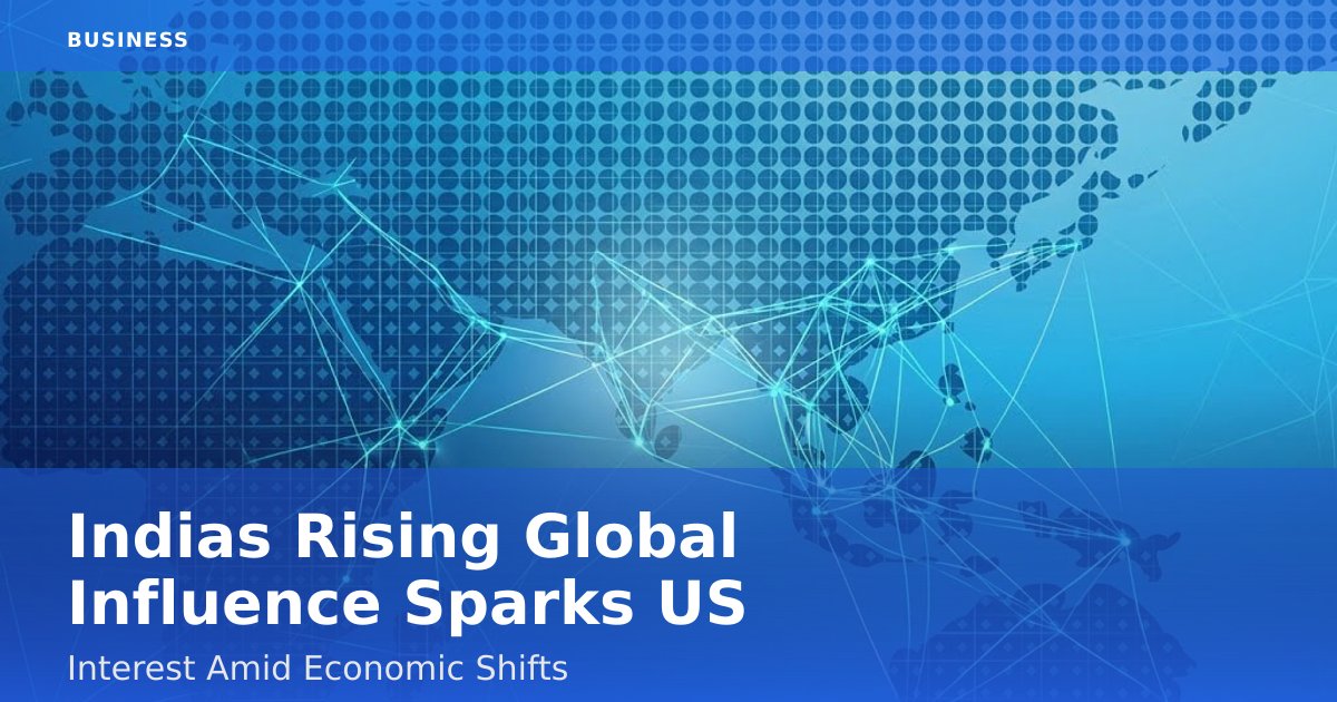 India's Rising Global Influence Sparks US Interest Amid Economic Shifts