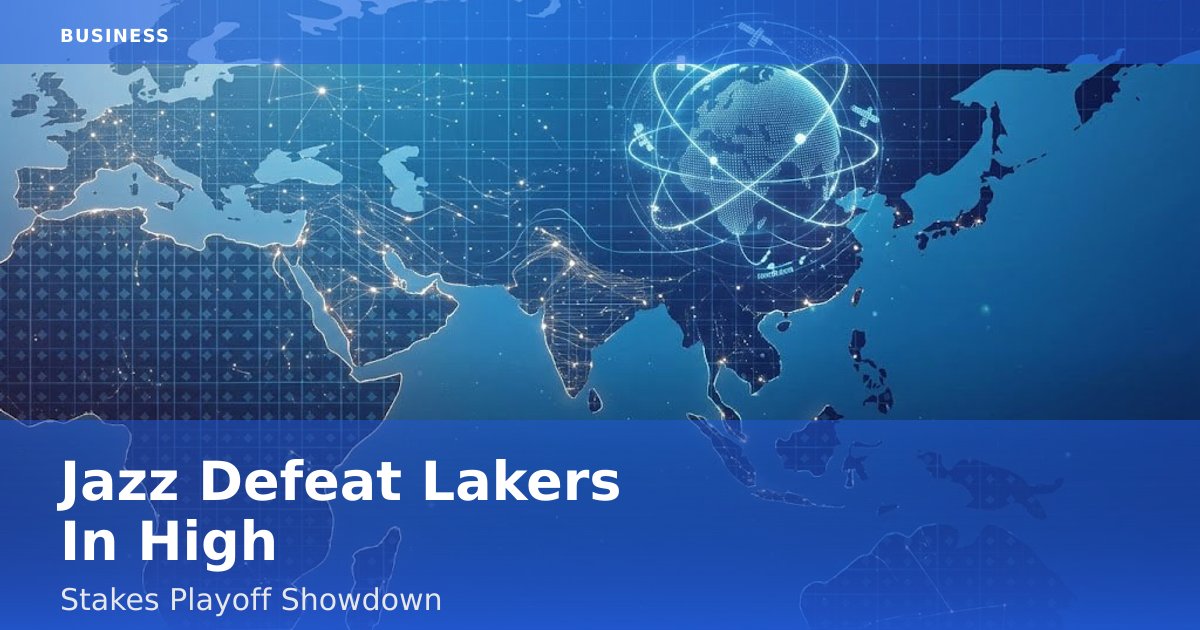 Jazz Defeat Lakers In High-Stakes Playoff Showdown