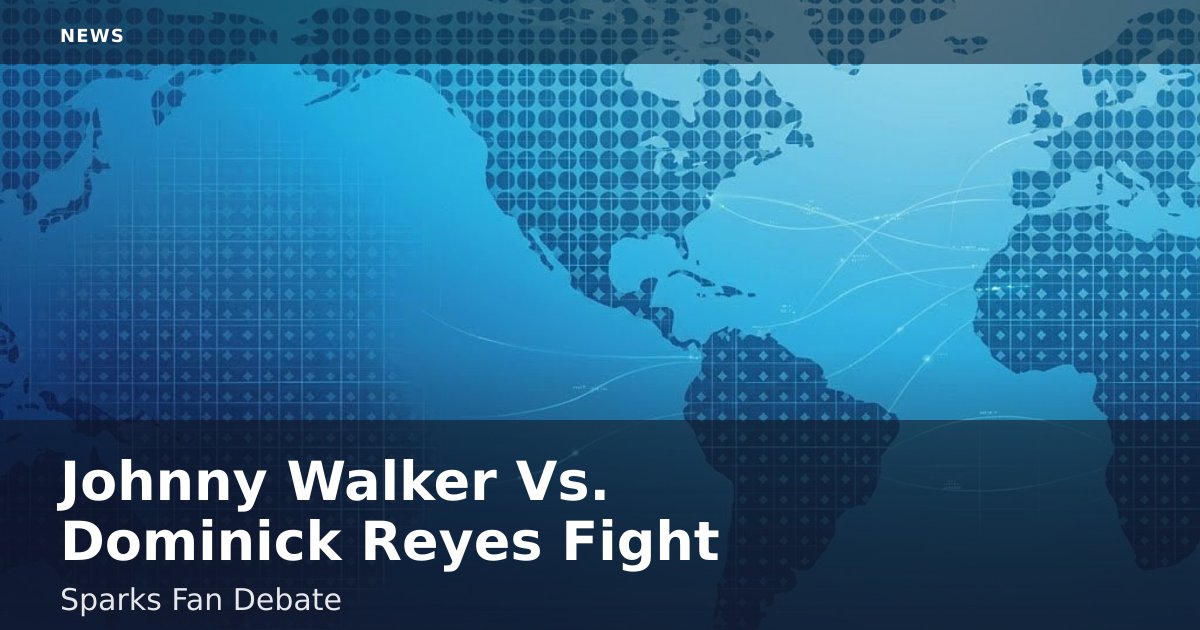 Johnny Walker Vs. Dominick Reyes Fight Sparks Fan Debate