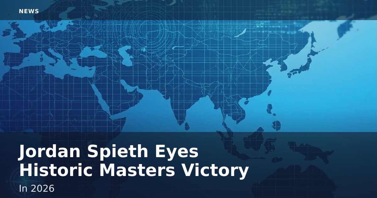 Jordan Spieth Eyes Historic Masters Victory In 2026