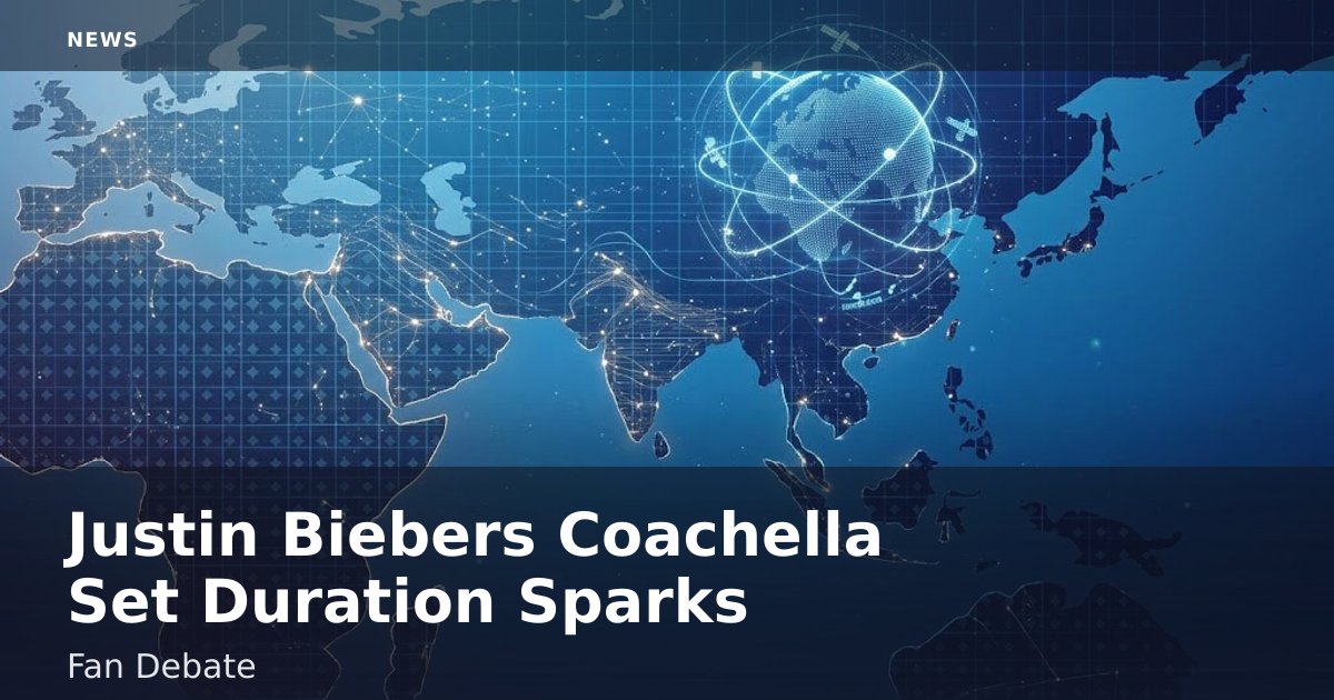 Justin Bieber's Coachella Set Duration Sparks Fan Debate