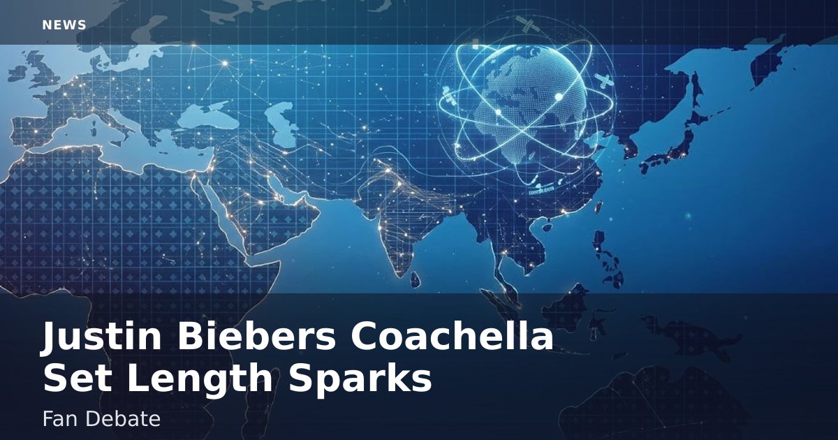 Justin Bieber's Coachella Set Length Sparks Fan Debate
