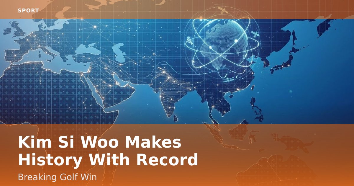 Kim Si Woo Makes History With Record-Breaking Golf Win