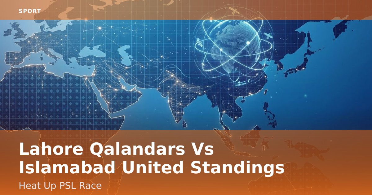 Lahore Qalandars Vs Islamabad United Standings Heat Up PSL Race