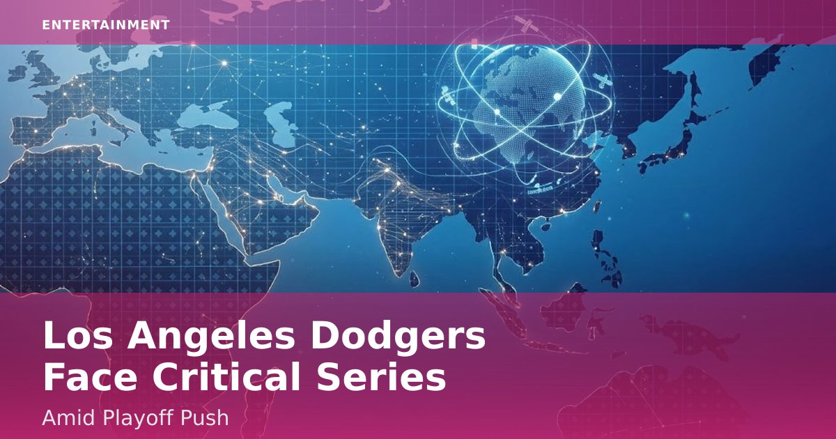 Los Angeles Dodgers Face Critical Series Amid Playoff Push