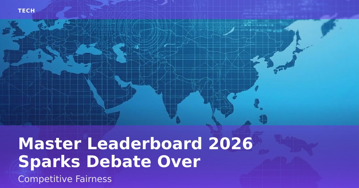 Master Leaderboard 2026 Sparks Debate Over Competitive Fairness