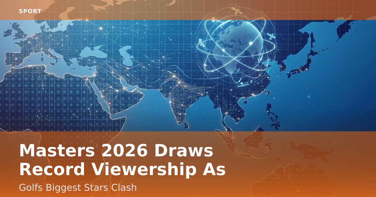 Masters 2026 Draws Record Viewership As Golf's Biggest Stars Clash