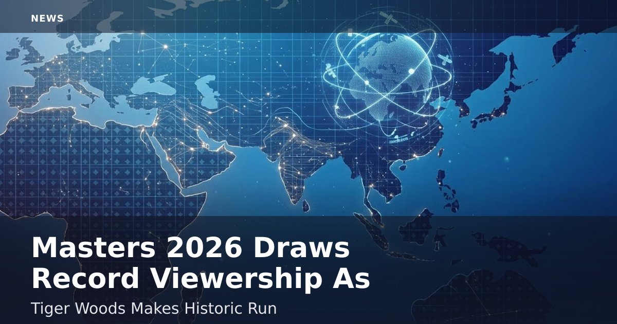 Masters 2026 Draws Record Viewership As Tiger Woods Makes Historic Run