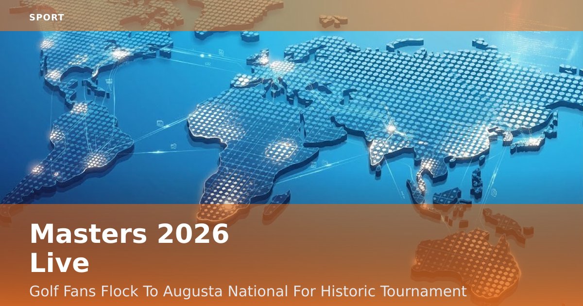 Masters 2026 Live: Golf Fans Flock To Augusta National For Historic Tournament