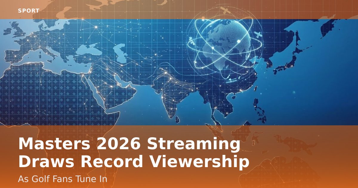 Masters 2026 Streaming Draws Record Viewership As Golf Fans Tune In