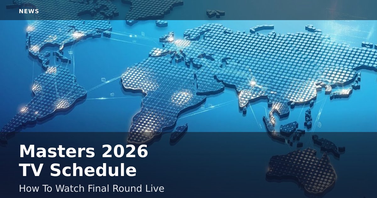 Masters 2026 TV Schedule: How To Watch Final Round Live