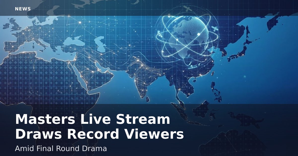 Masters Live Stream Draws Record Viewers Amid Final Round Drama