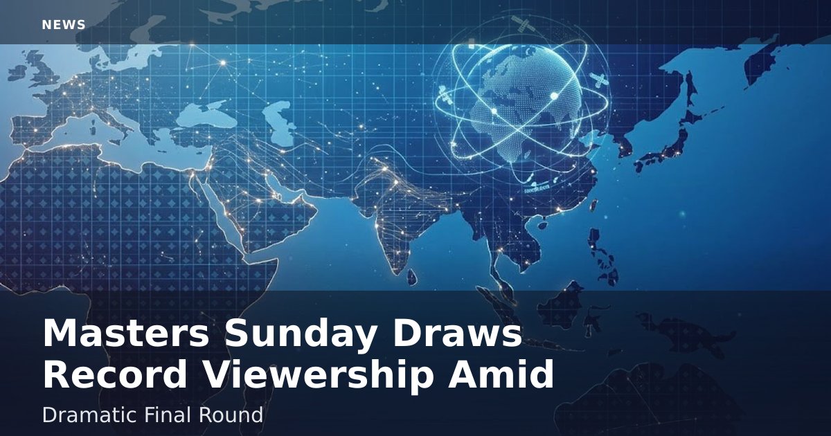 Masters Sunday Draws Record Viewership Amid Dramatic Final Round