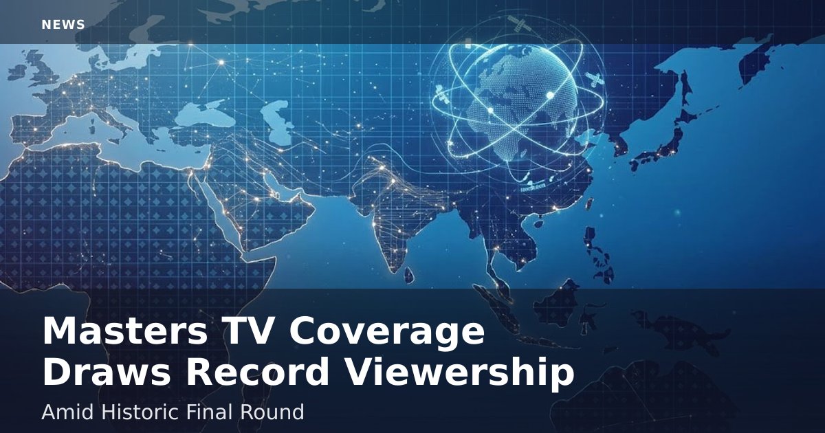 Masters TV Coverage Draws Record Viewership Amid Historic Final Round