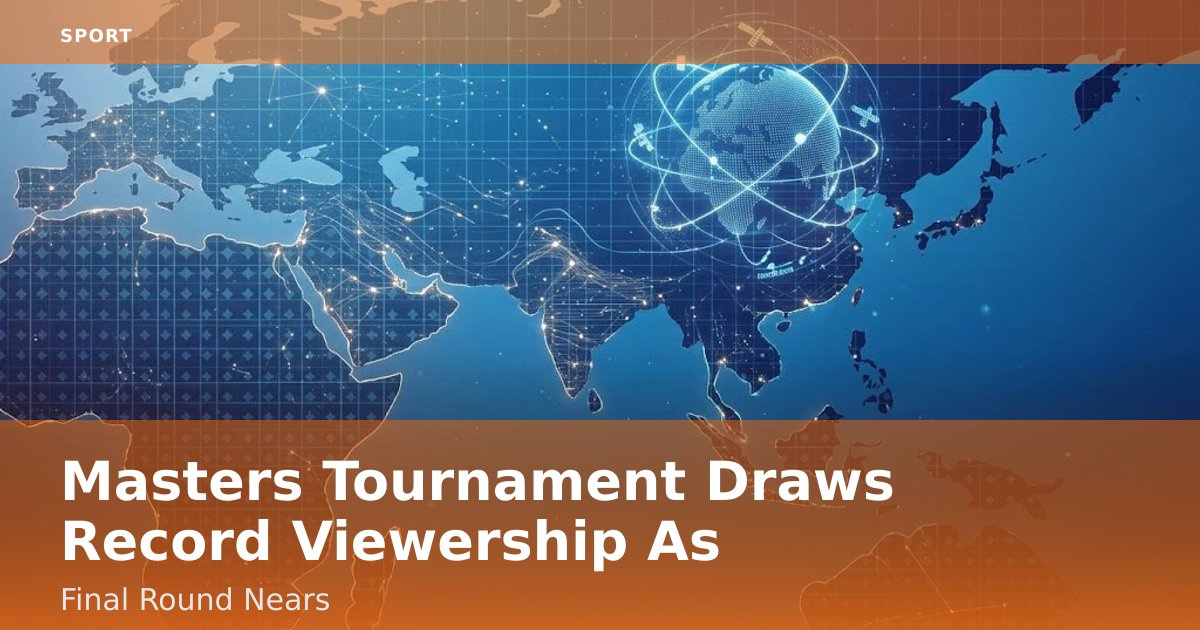 Masters Tournament Draws Record Viewership As Final Round Nears