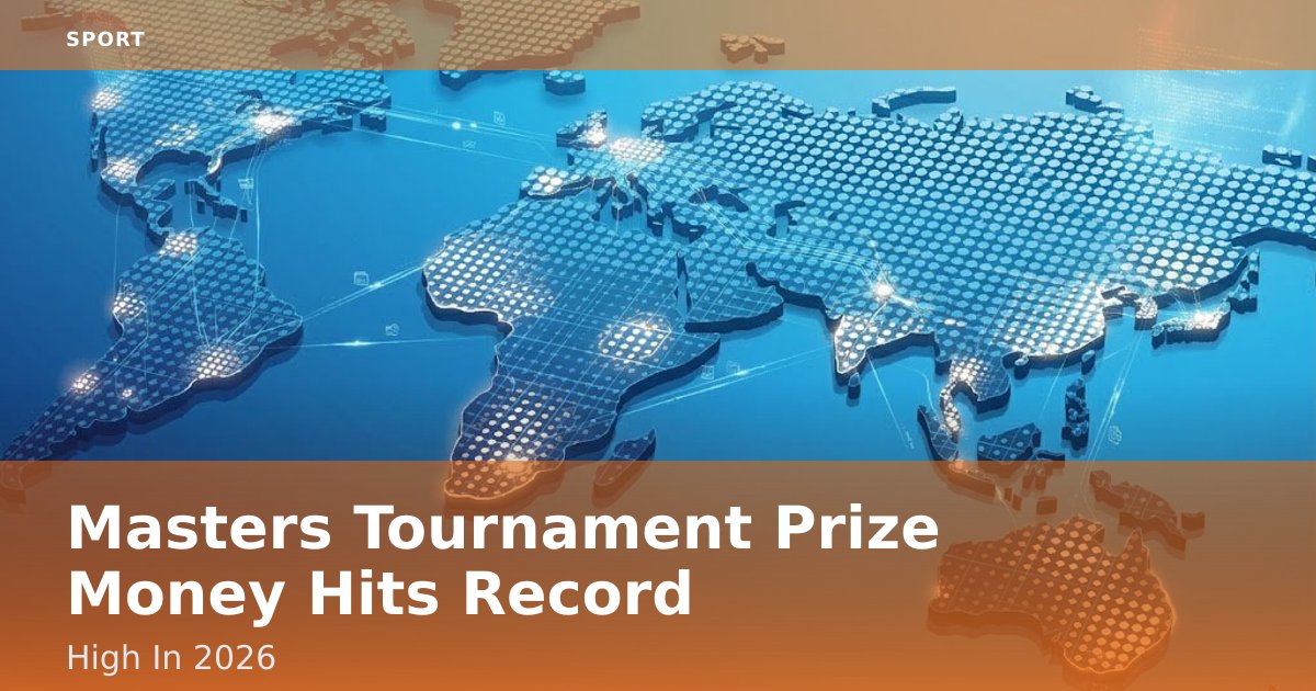 Masters Tournament Prize Money Hits Record High In 2026