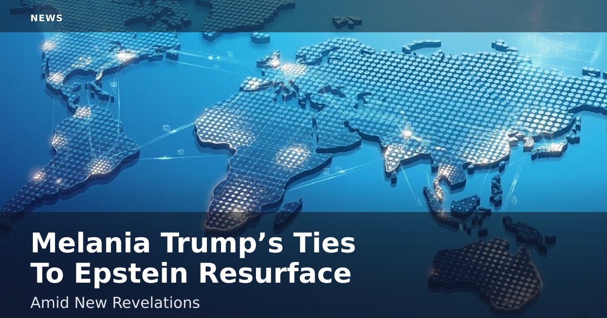 Melania Trump’s Ties To Epstein Resurface Amid New Revelations