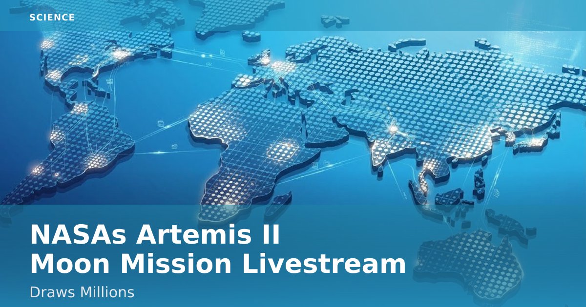 NASA's Artemis II Moon Mission Livestream Draws Millions