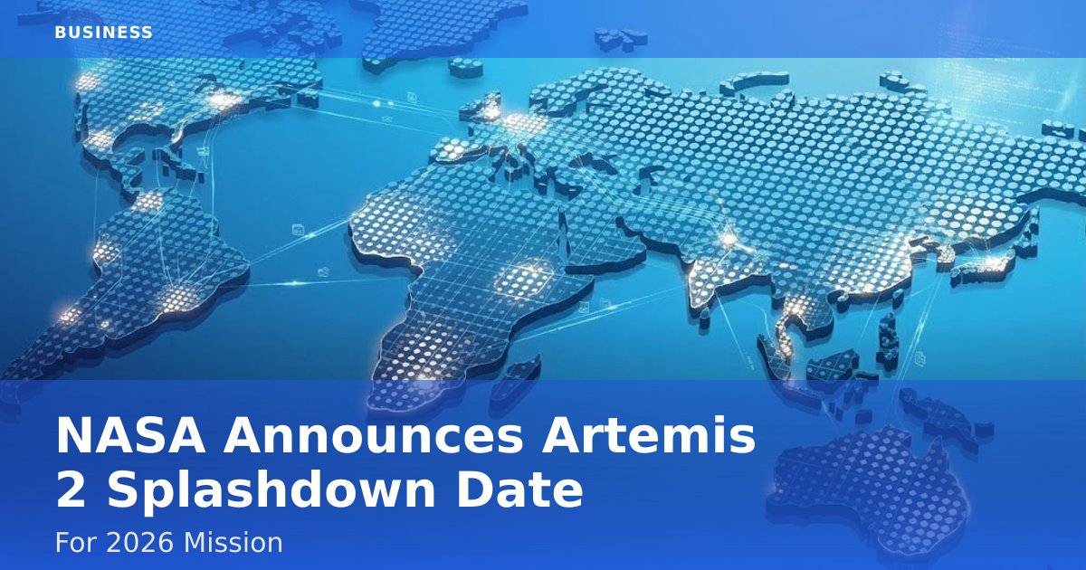 NASA Announces Artemis 2 Splashdown Date For 2026 Mission