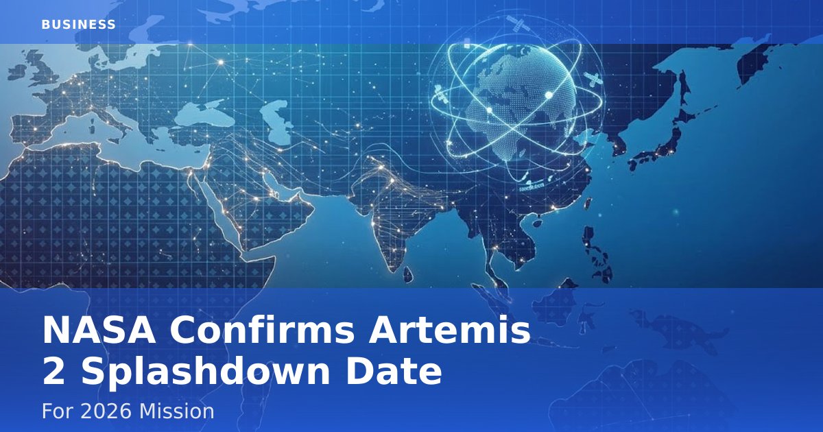 NASA Confirms Artemis 2 Splashdown Date For 2026 Mission