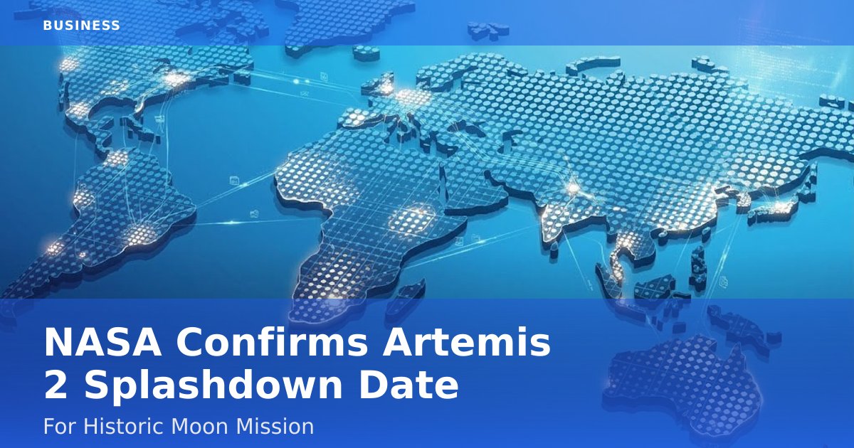 NASA Confirms Artemis 2 Splashdown Date For Historic Moon Mission