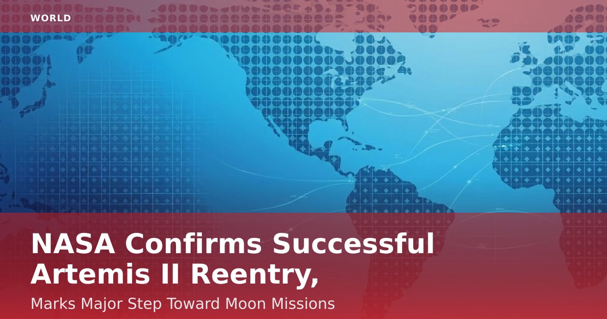 NASA Confirms Successful Artemis II Reentry, Marks Major Step Toward Moon Missions