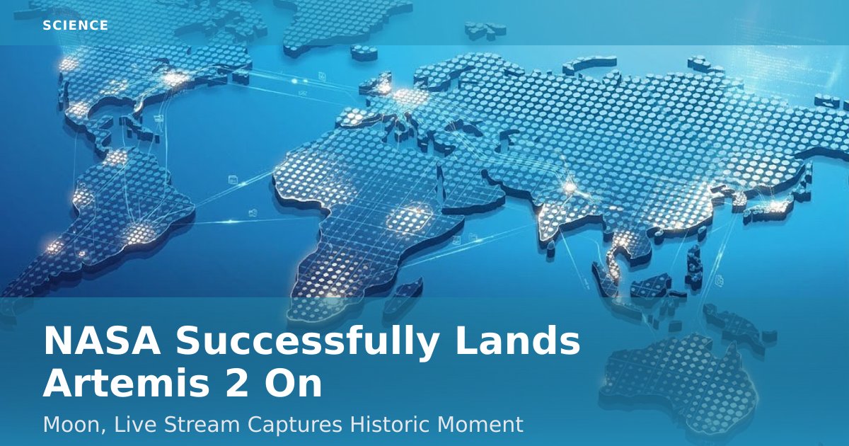 NASA Successfully Lands Artemis 2 On Moon, Live Stream Captures Historic Moment