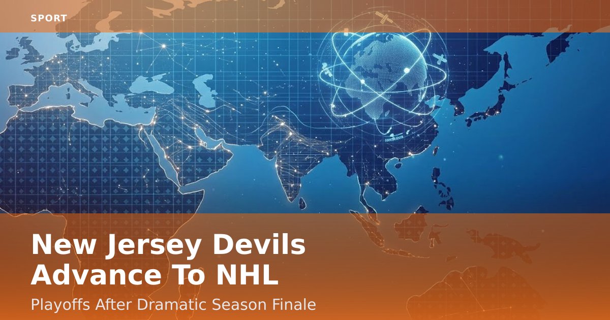 New Jersey Devils Advance To NHL Playoffs After Dramatic Season Finale