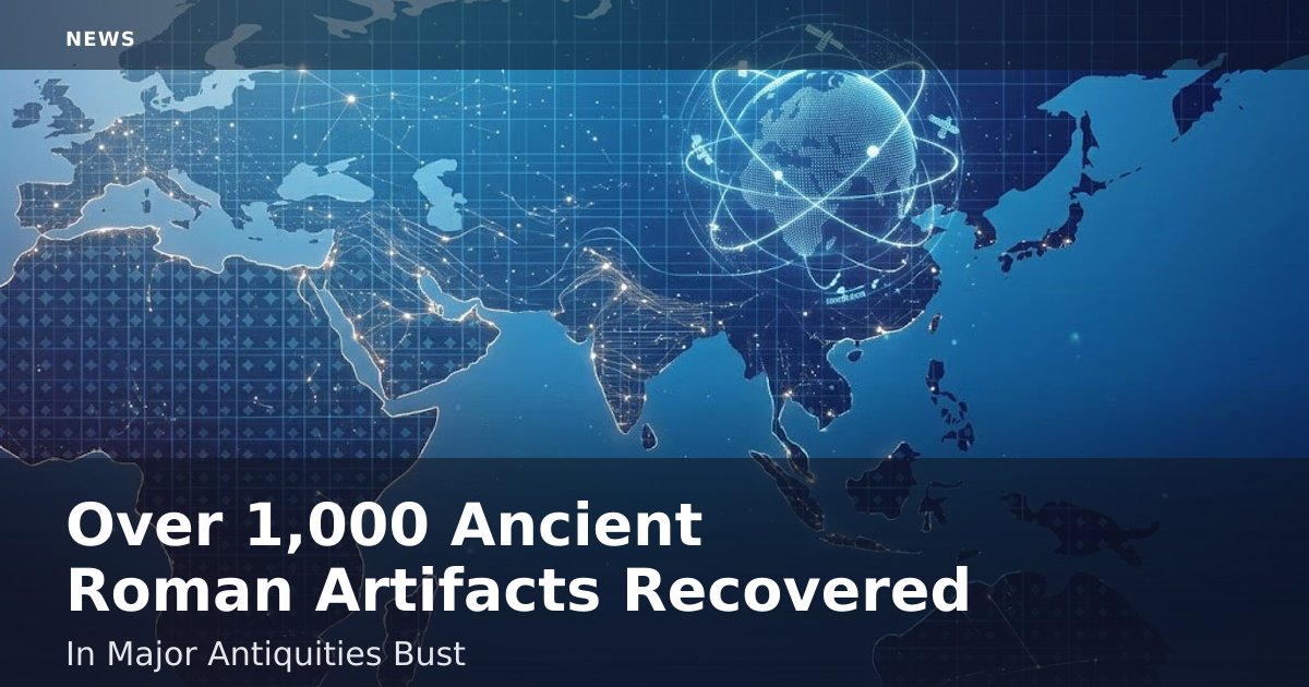 Over 1,000 Ancient Roman Artifacts Recovered In Major Antiquities Bust