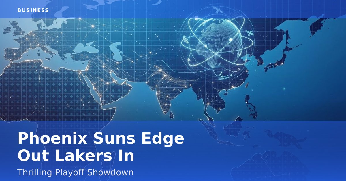 Phoenix Suns Edge Out Lakers In Thrilling Playoff Showdown