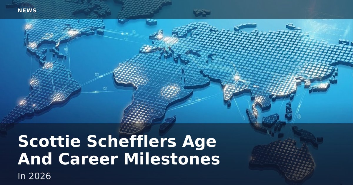 Scottie Scheffler's Age And Career Milestones In 2026
