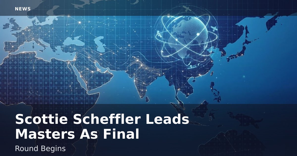 Scottie Scheffler Leads Masters As Final Round Begins