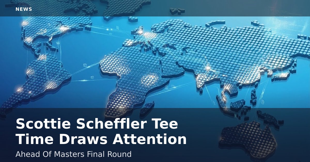 Scottie Scheffler Tee Time Draws Attention Ahead Of Masters Final Round