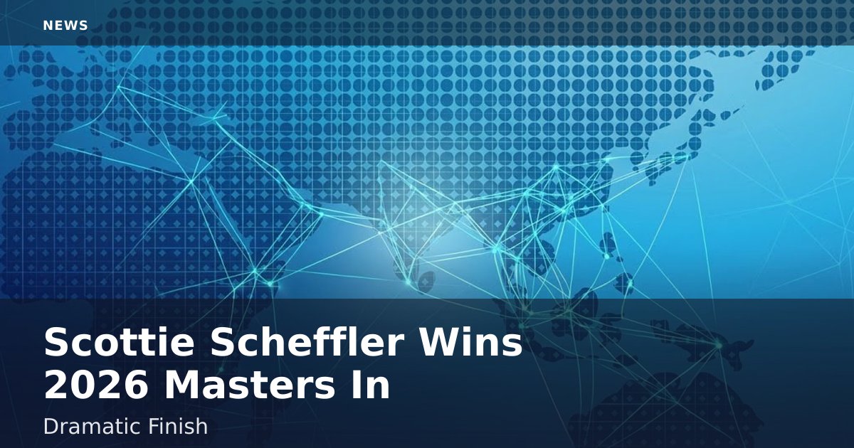Scottie Scheffler Wins 2026 Masters In Dramatic Finish