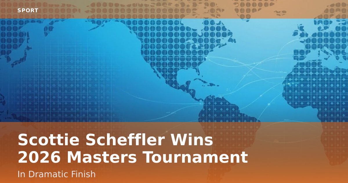 Scottie Scheffler Wins 2026 Masters Tournament In Dramatic Finish
